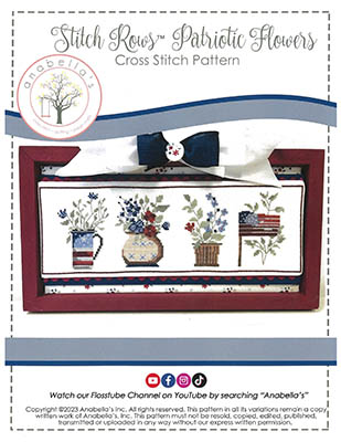 Stitch Rows Patriotic Flowers